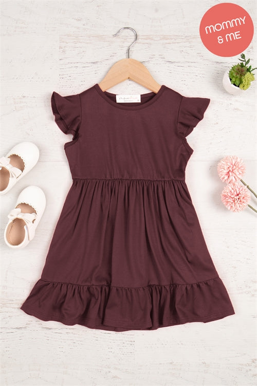 Kids Ruffle Tiered Dress (side pockets)