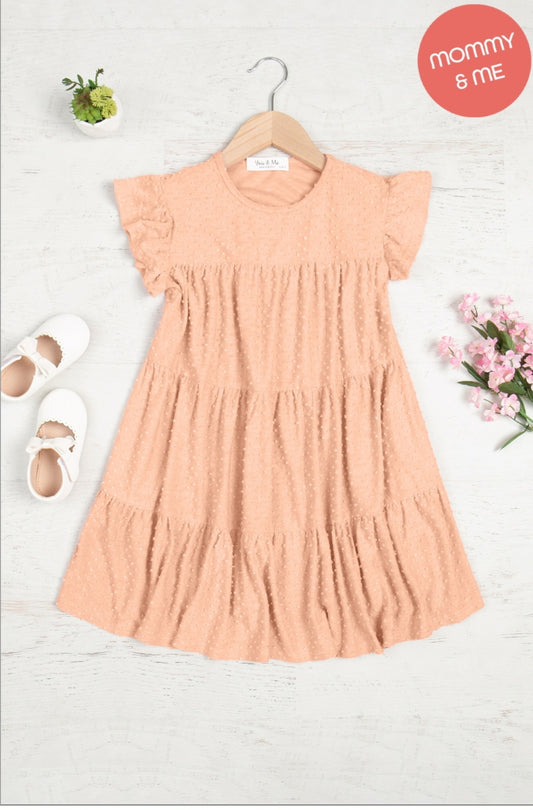 Kids Ruffle  Cap Dress